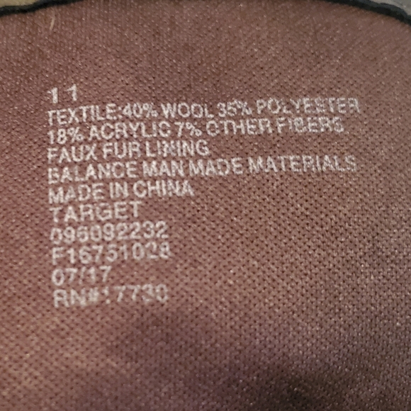 Women's Lorelle Wedge Olive Green Hiker Boots Shoes - Merona Size 11 - Picture 13 of 13